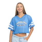 Carolina Tar Heels V-Neck Mesh Crop Top